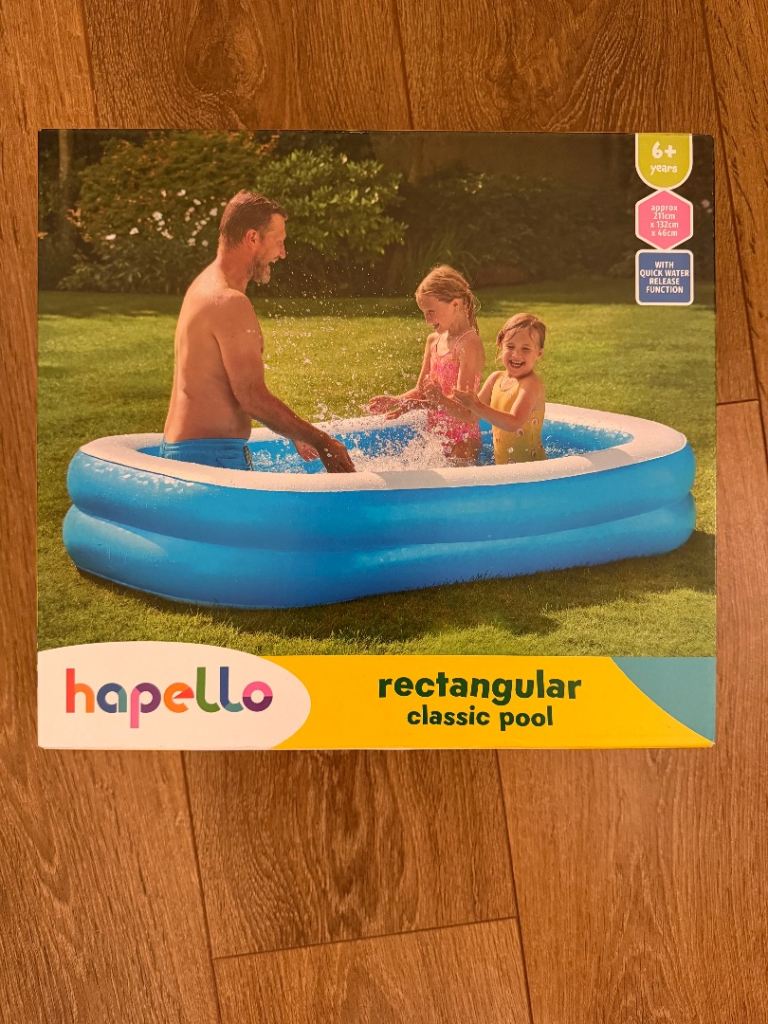 Brand new - hapello rectangular classic pool
