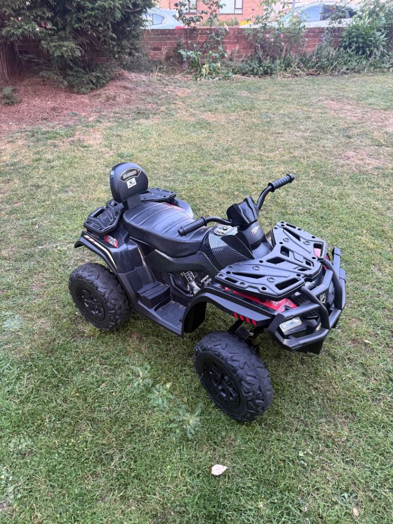 Kids Black Electric Quad Bike – Good Condition