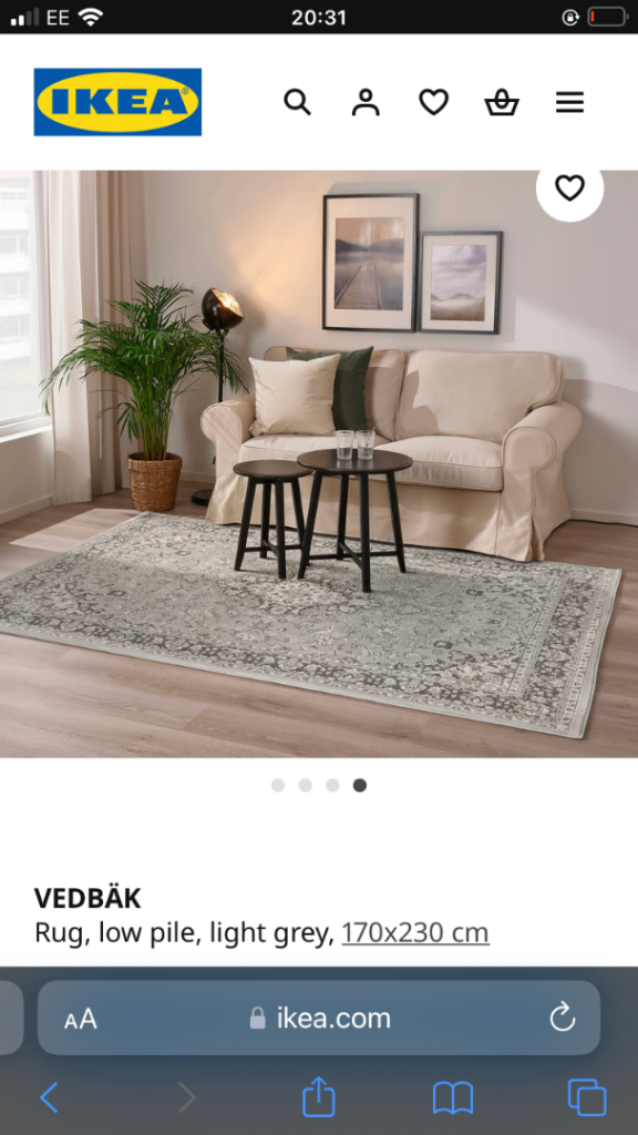 ikea brand new rug 
