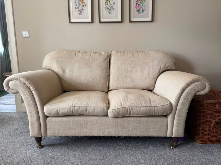 Laura Ashley natural 2 seater settee 