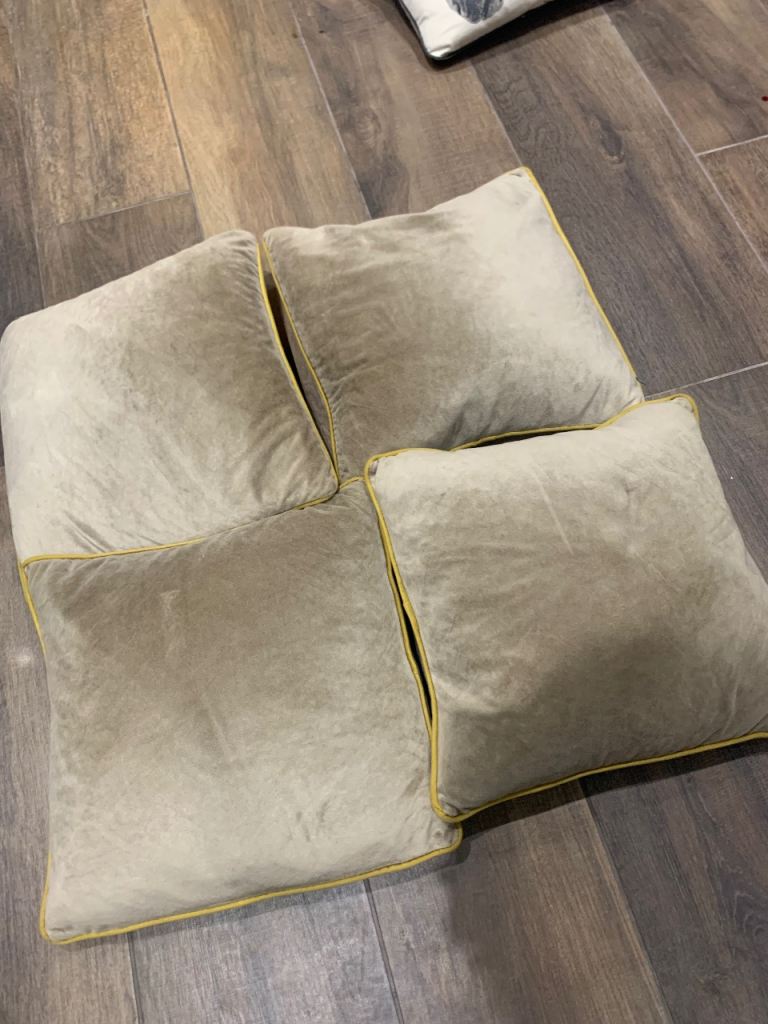 Velvet cushions