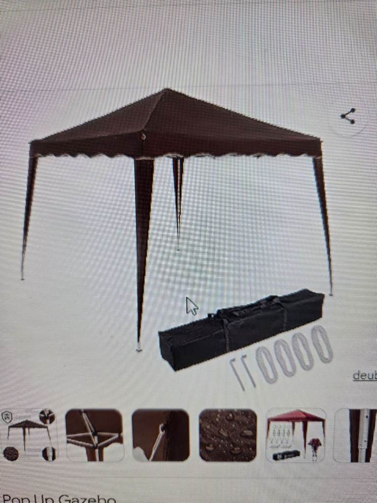 Popup gazebo  brown 