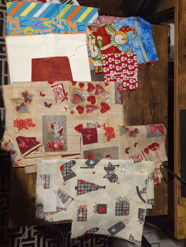 Christmas themed fabric - job lot