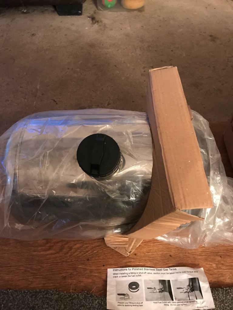 5 GALLON STAINLESS STEEL FUEL TANK TRIKE KIT CAR CUSTOM 