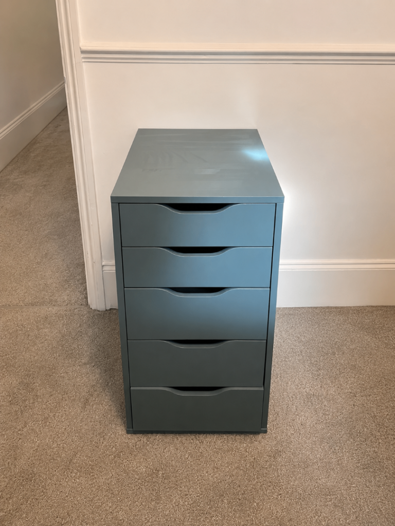 Ikea Grey 5-Drawer Chest of Drawers - Good Condition