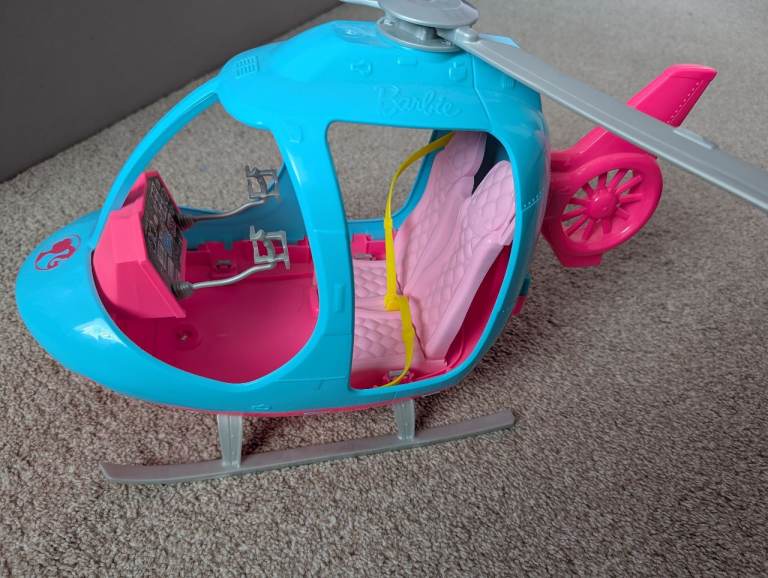 Barbie toys food truck and helicopter 