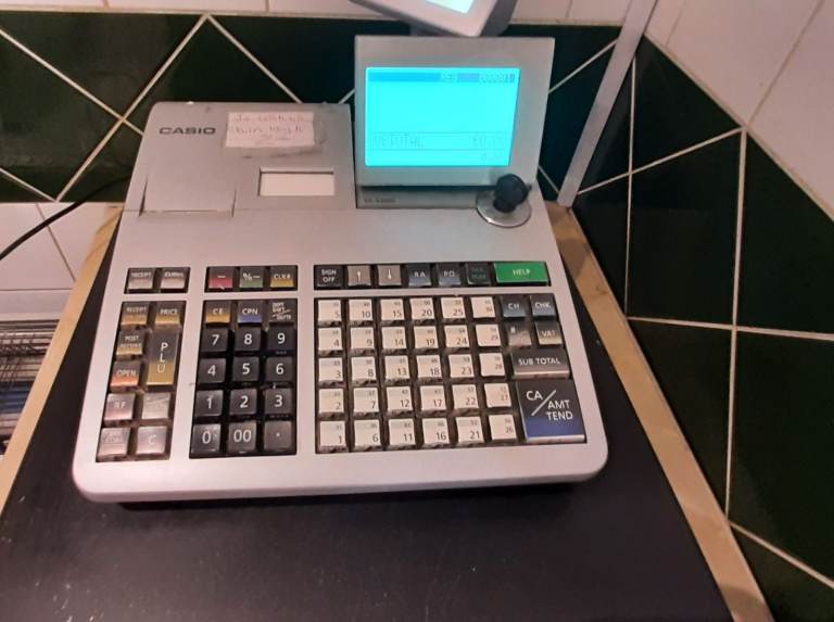 Casio SE-S3000 Till Cash Register Twin Printers, Twin Displays