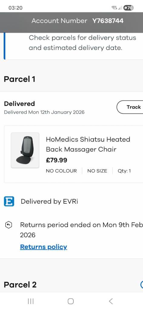Heated back massager