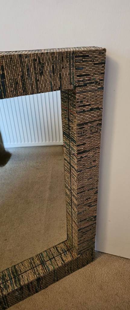 Large Origame Vintage Retro Mirror