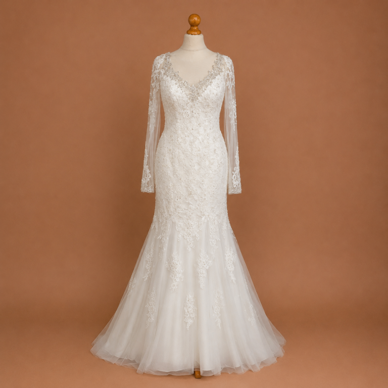 Wtoo by Watters Fit & Flare Lace Wedding Dress – Size 12