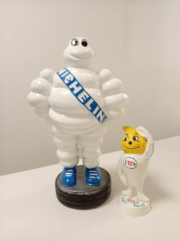 Large Michelin Man Standing on Tyre Display Figure – Classic Garage & Man Cave Collectible