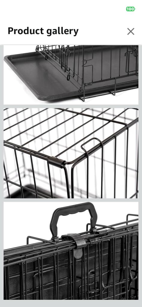 Dog crate for medium dog 