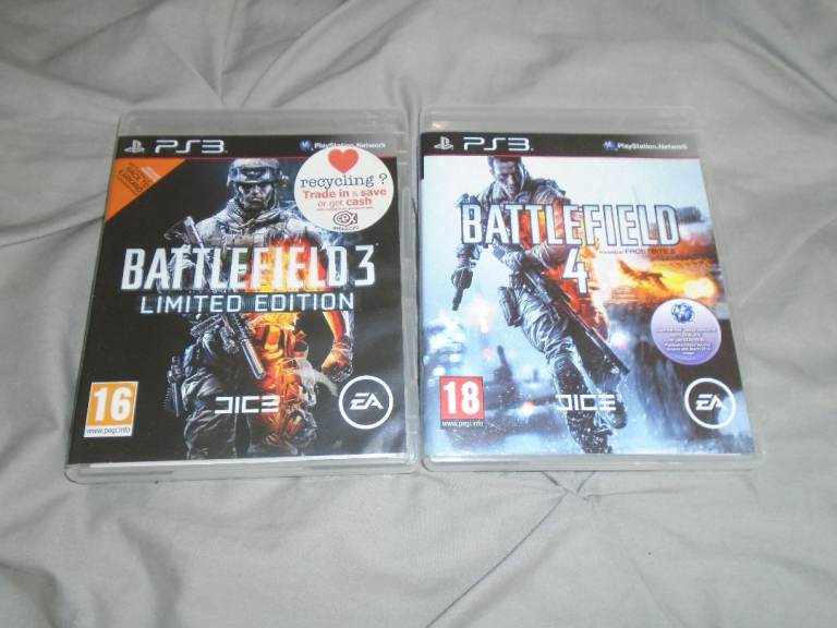 2 x  Battlefield PS3 games good condition