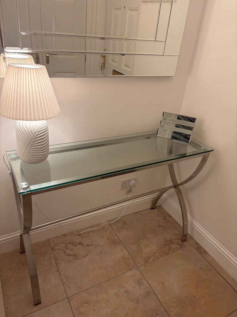 Modern Glass Console Table