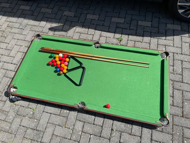 Half Size MDF backed snooker table