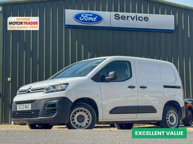 2023 Citroen Berlingo SWB L1H1 Low Roof Enterprise 1000 Air Con Sensors EURO 6 Panel Van Diesel M...