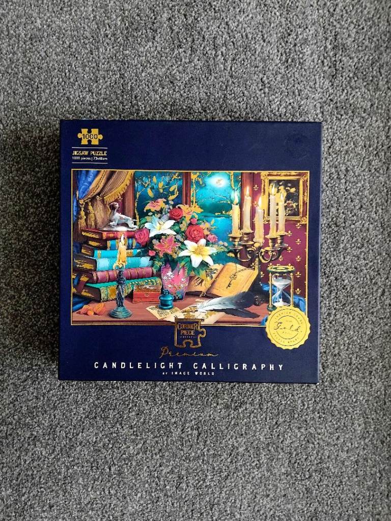 1000 piece jigsaw puzzle Candlelight Calligraphy 
