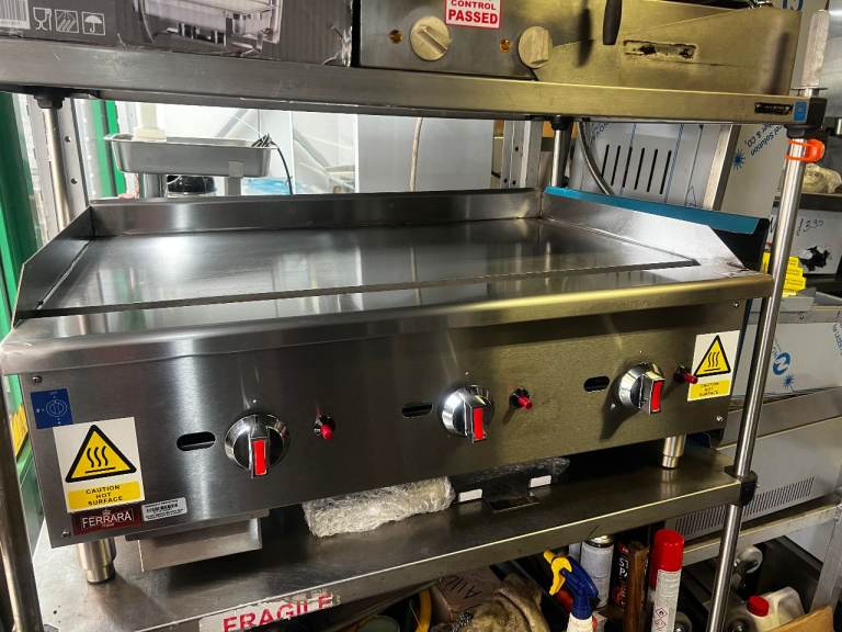 NEW QUALITY GAS FLAT GRILL CATERING COMMERCIAL KITCHEN EQUIPMENT CAFE KEBAB CHICKEN TAKE AWAY