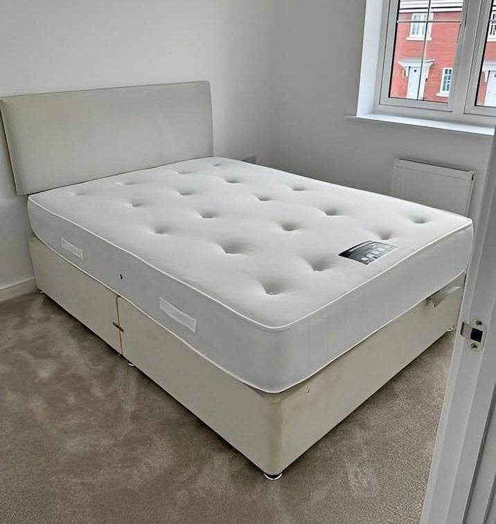 Space saving || Divan King size 5ft bed with mattress opt-storage || Order Now || Today Delivery