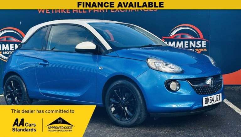 2014 Vauxhall ADAM 1.2i Jam 3dr HATCHBACK PETROL Manual
