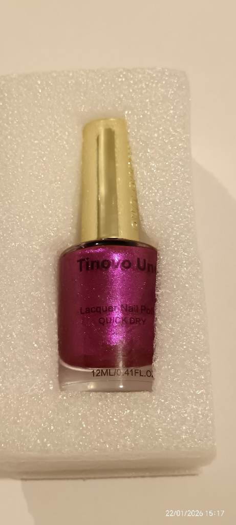 Bright Pink Quick Dry Shimmering Nail Polish, New