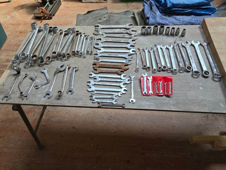 REDUCED Job lot of imperial spanners and sockets
