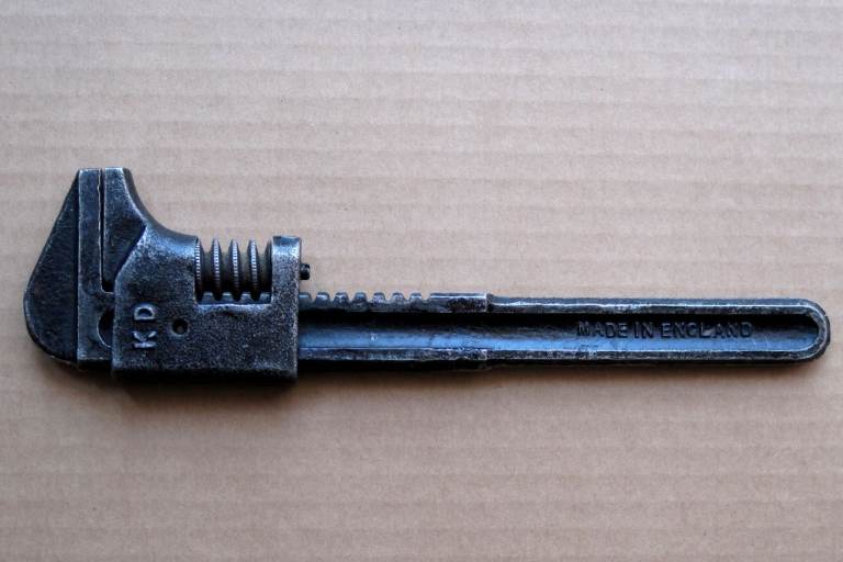 image for King Dick adjustable spanner 9 inch vintage c.1960