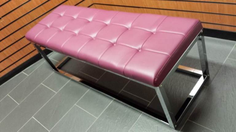 Large dining bench seat Chrome