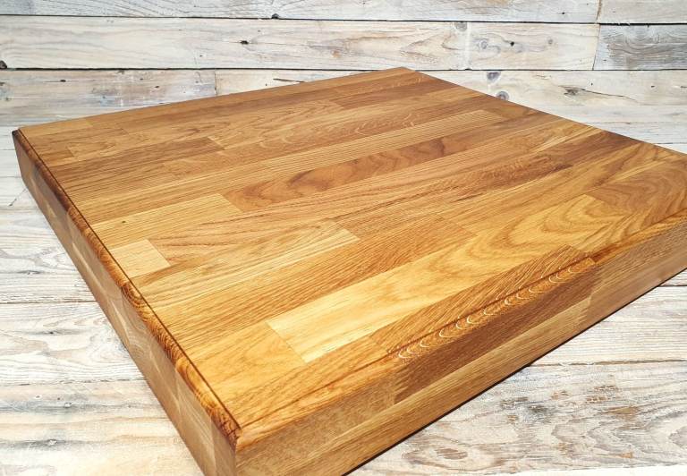 Solid Oak Heavy Weight Professional Wooden Chopping Board 40mm Thick