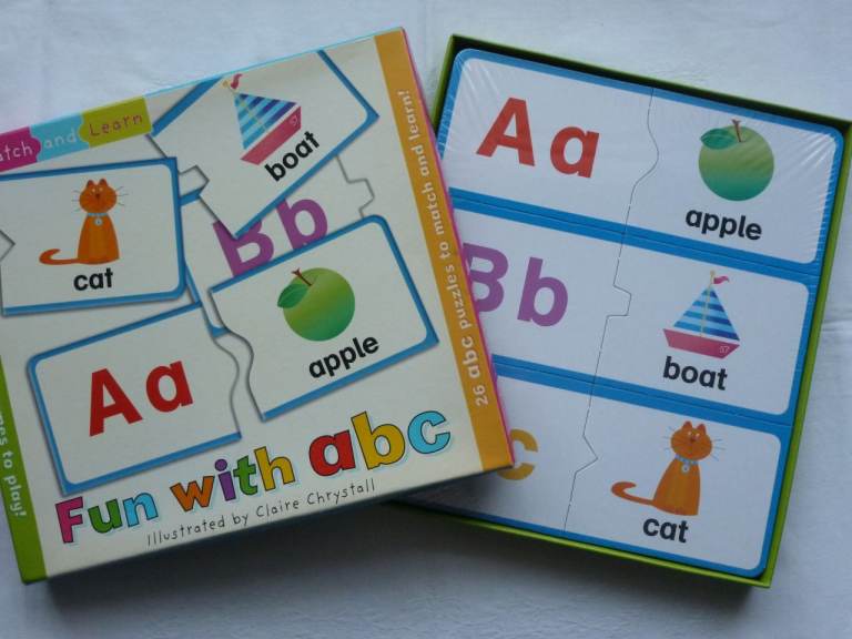 FUN WITH ABC MATCH AND LEARN CARDS, NEW