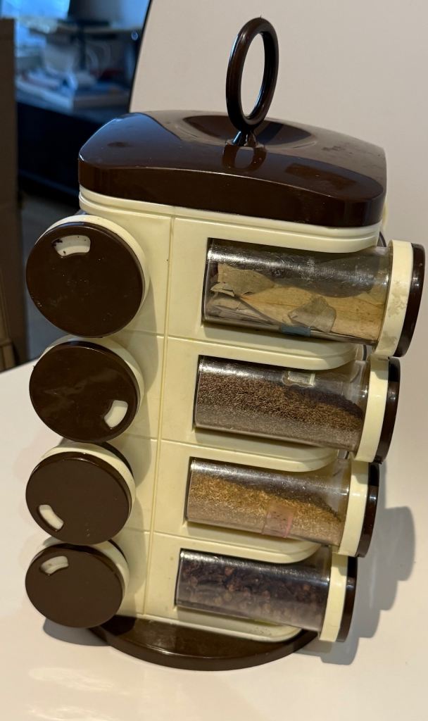 Rotating Spice Rack Organizer with Multiple Storage Containers