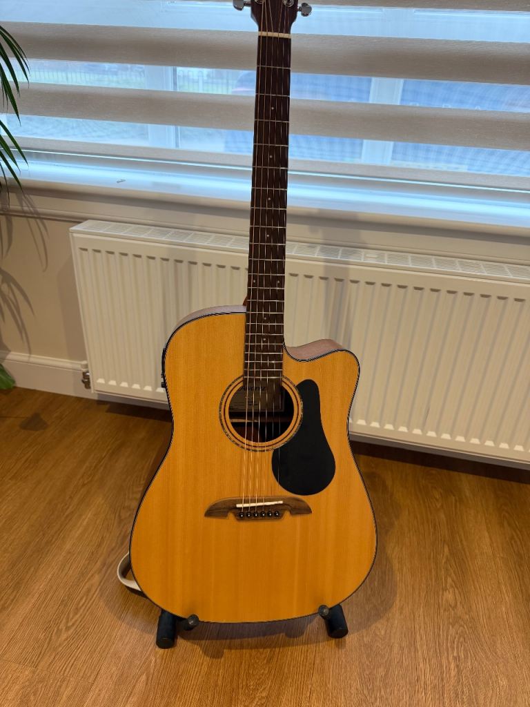 Alvarez Artist Series AD30CE Dreadnought Cutaway in unused condition plus extras