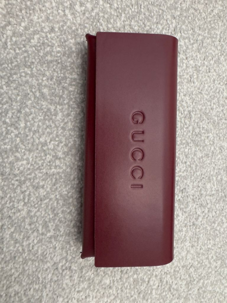 New Genuine leather Gucci sunglasses case 