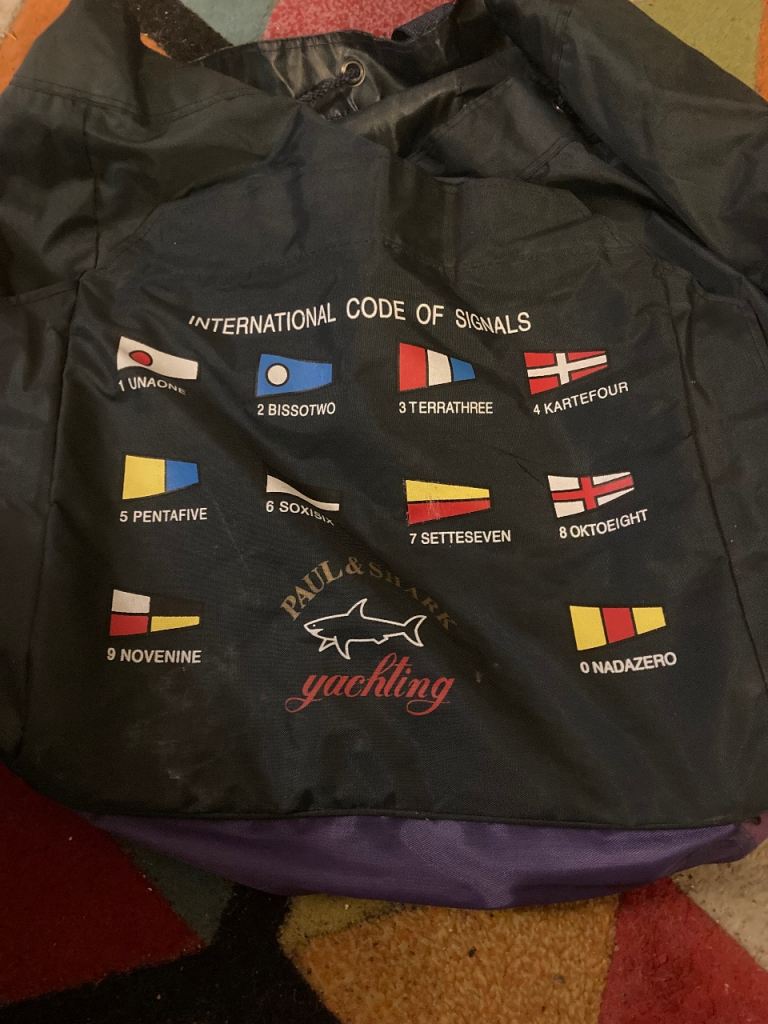 Paul Shark yachting rucksack travel duffle bag 