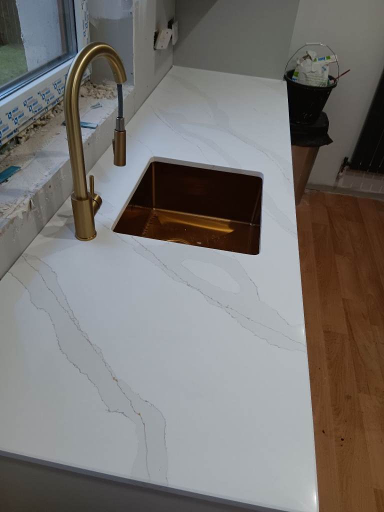 Supplied and fitted quartz marble granite 