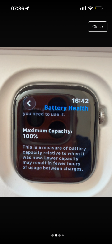 Apple Watch Series 11GPS 46mm – 100% Battery Health