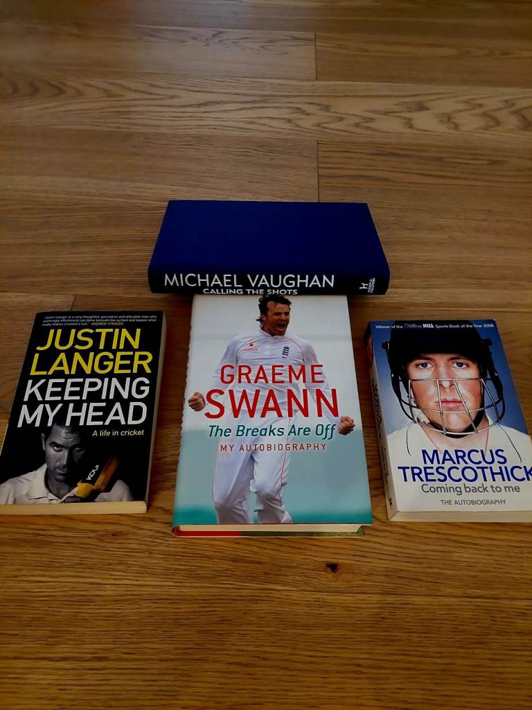 🏏 Cricket Bundle – 6-Piece Wicket Set + 14 Books (Some Brand New) 🏏