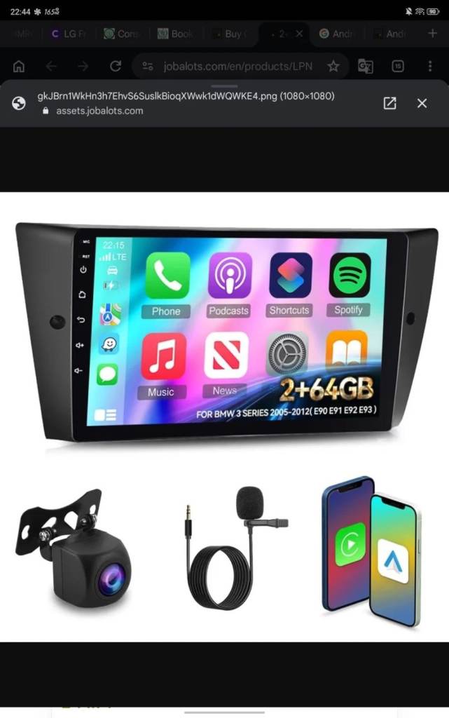 2+64GB BMW 3 Series E90 E91 E92 E93 Android 15 Car Stereo GPS Radio CarPlay A5