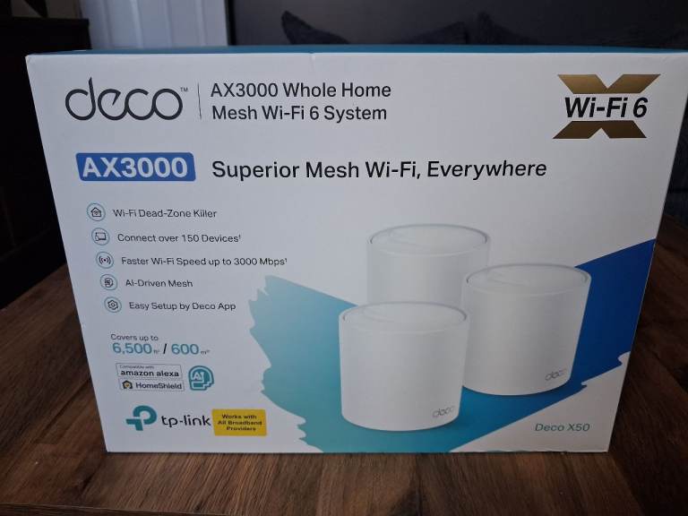 TP-Link Deco AX3000 Whole Home Mesh Wi-Fi 6 System
