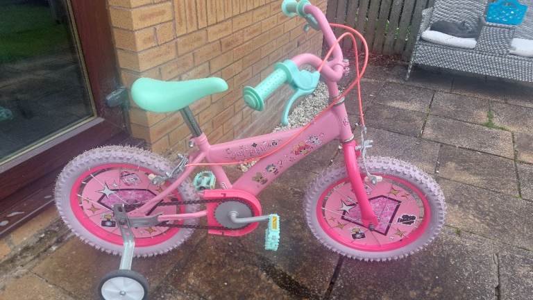 Pink 16'' LOL Kids Bike with Stabilisers – Good Condition