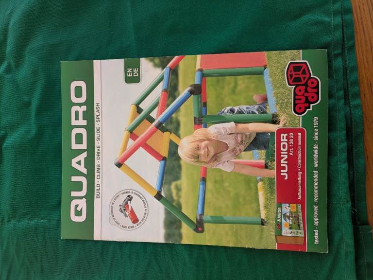 Quadro junior and modular slide construction climbing frame 
