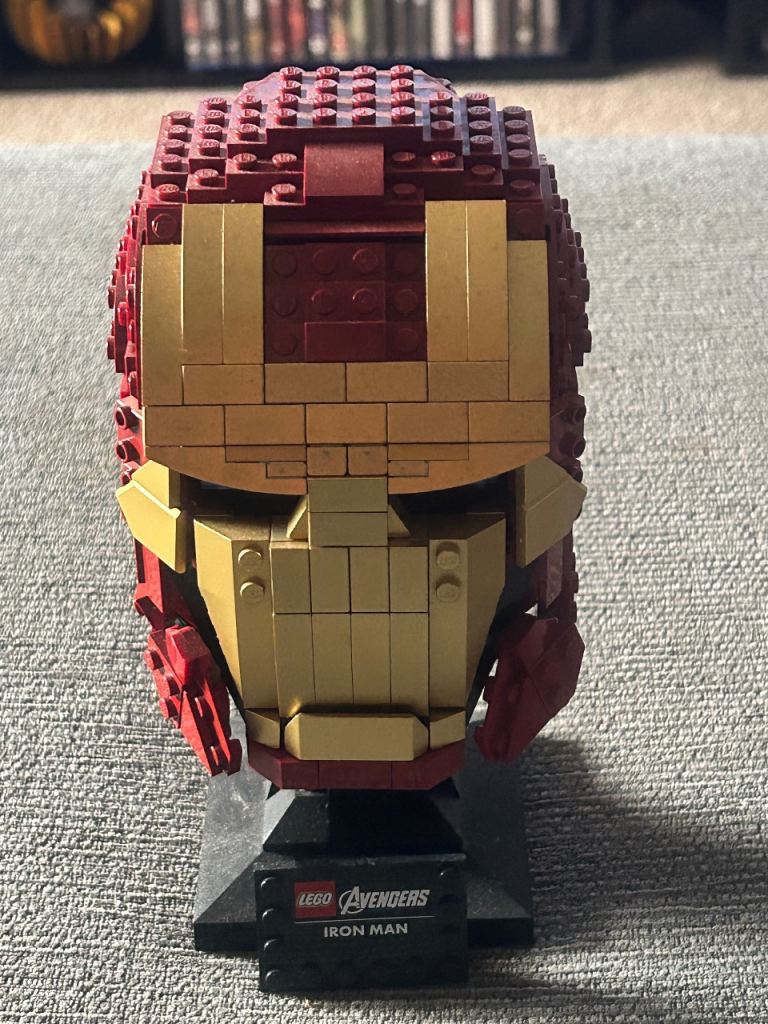 Lego Iron Man Helmet.