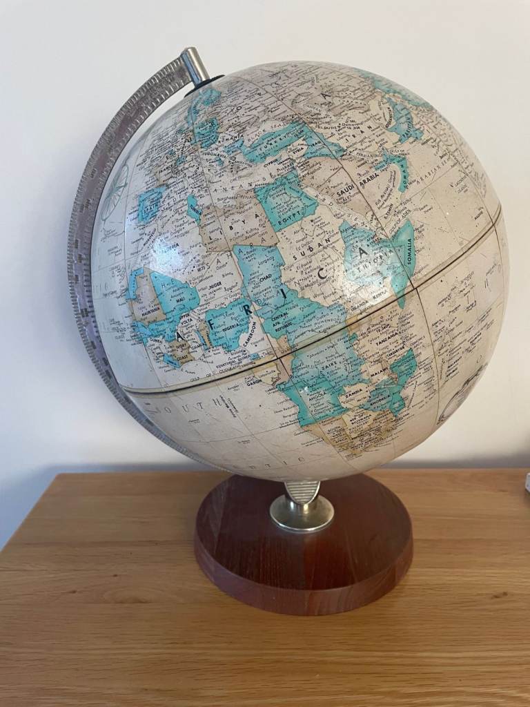 Vintage Replogle 12" World Globe Chicago Ill. USA Scan-Globe World Classic Series