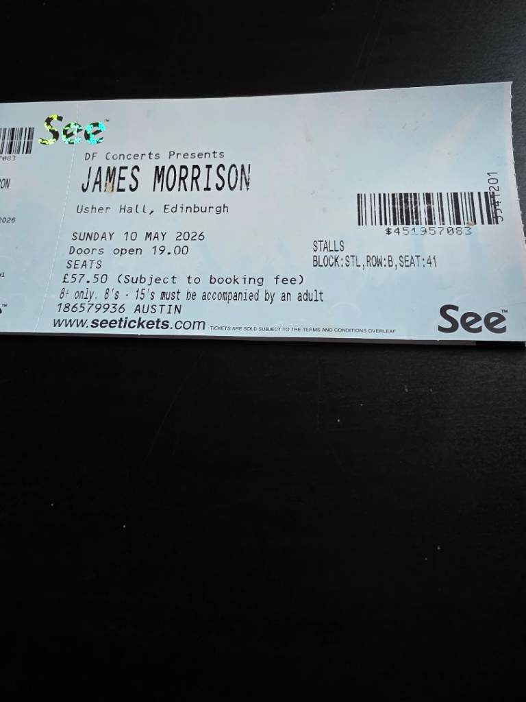 James morrison ticket 