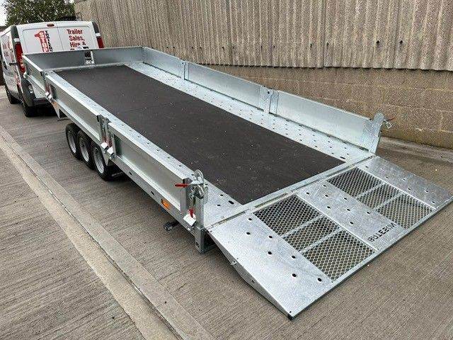 BATESON 16' 3500kgs Hydraulic Tilt Platform with Ramp, Steel Sides and Winch - PT56