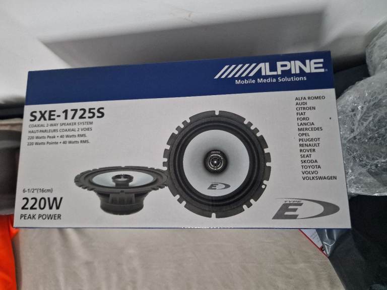 NEW ALPINE SXE 1725S SPEAKERS - 6.5 INCH