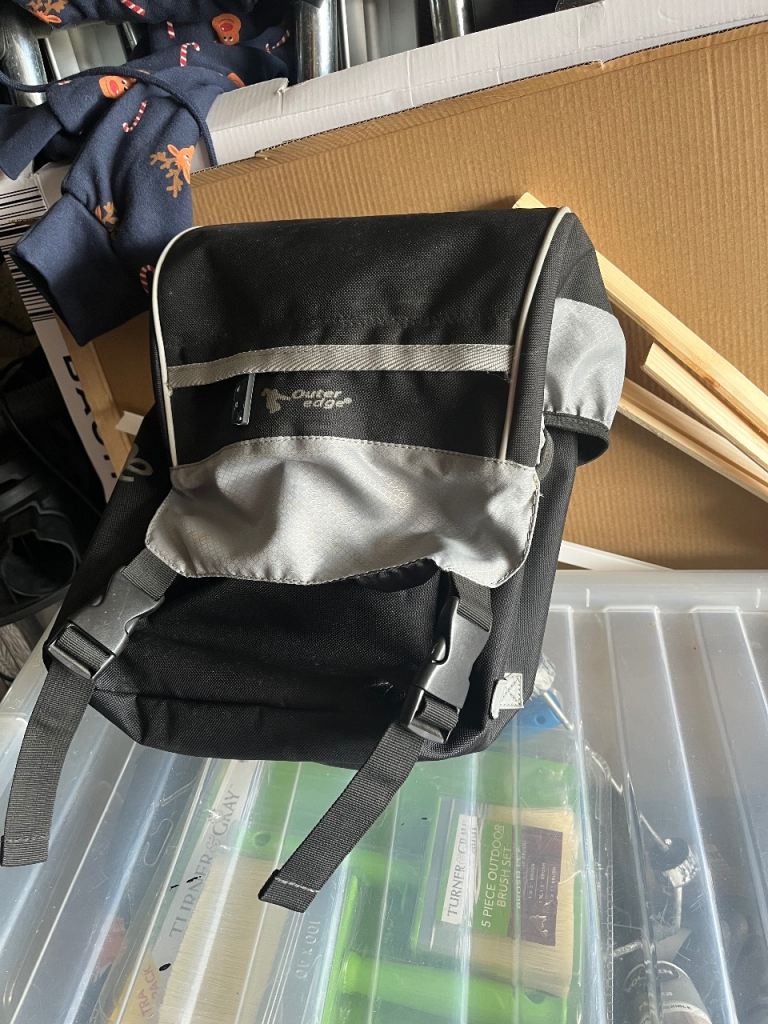 Outdoor Gear Bike Pannier Bag - Black & Grey