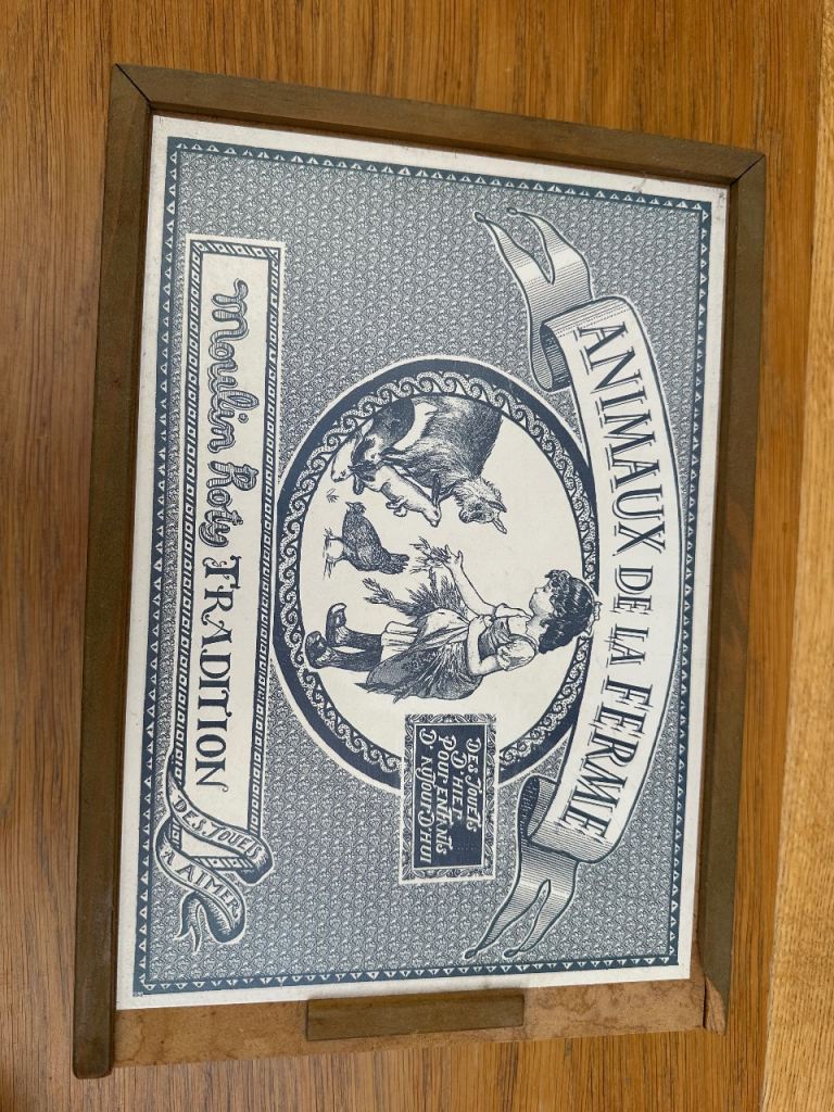 Children’s wooden farm animals Moulin Roty