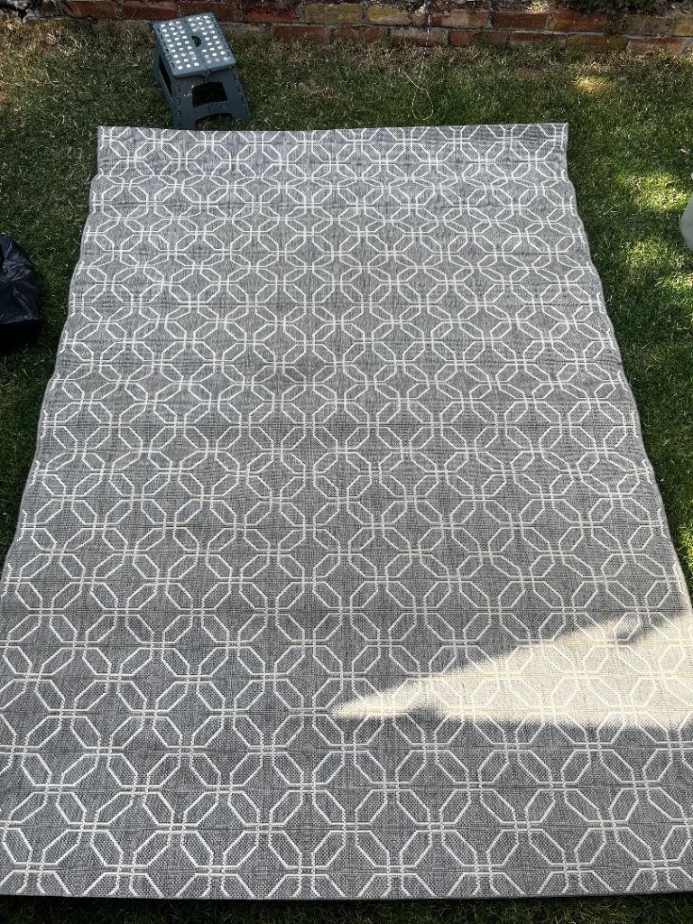 Benuta Grey Geometric Pattern ug 160x230 cm – Good Condition