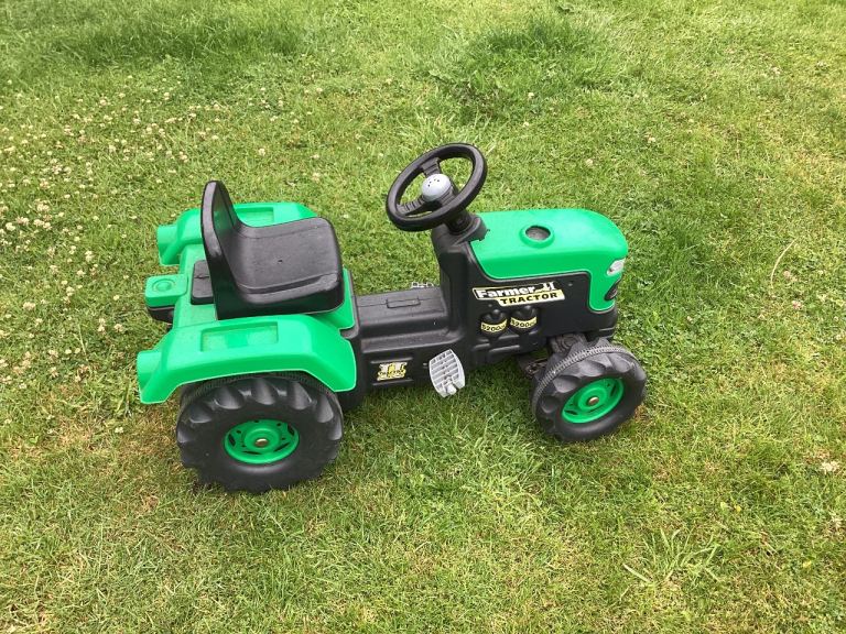 Kids Green Pedal Tractor – Good Condition